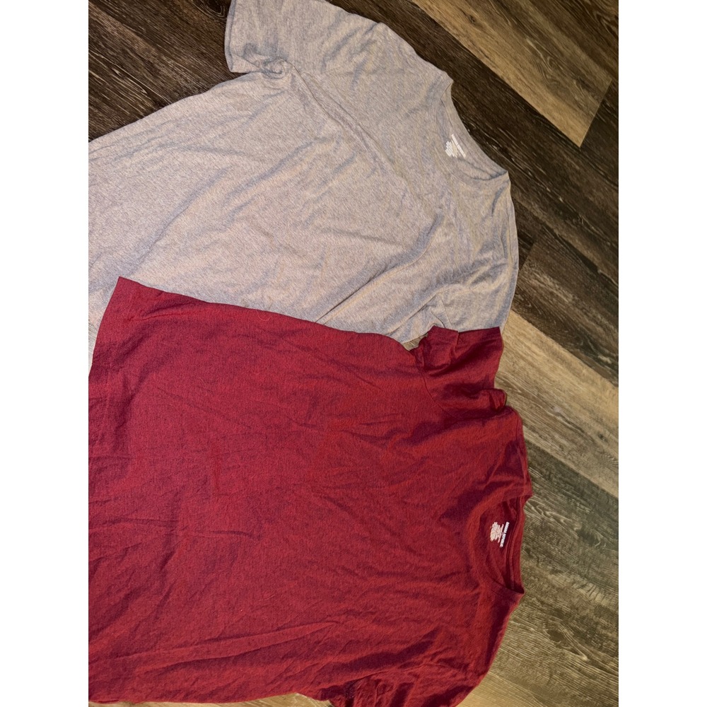 Banana Republic Mens Premium Wash T-Shirt Bundle Grey Burgundy XL Tee